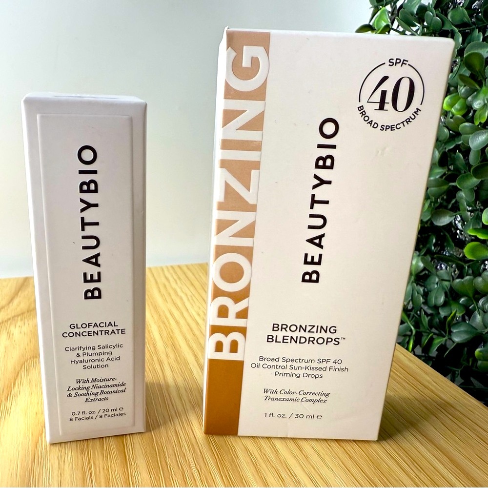 BUNDLE DEAL: BeautyBio Bronzing Blendrops + Glopro Facial Concentrate